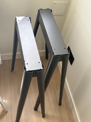 Cavalletti Ikea in Metallo Grigio