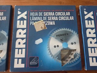3 Hojas Sierra Circular Ferrex 190mm