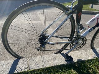 Bicicleta de carretera Specialized blanca mujer