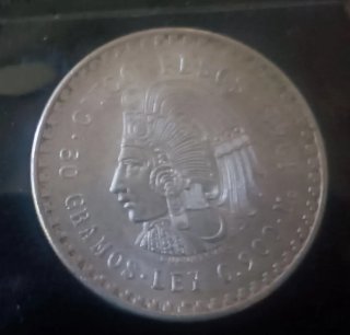 Moneda 5 Pesos Mexicanos Plata 1948 SC