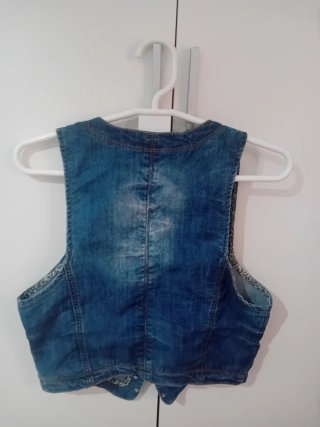 Chaleco vaquero Black Bat remaches Talla XXL