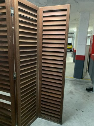 Biombo madera teka 3 hojas