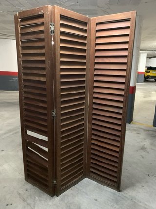 Biombo madera teka 3 hojas