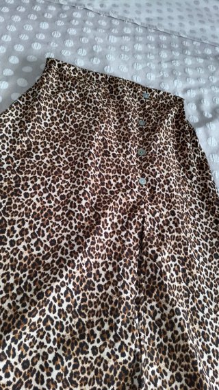 Falda larga estampado animal print