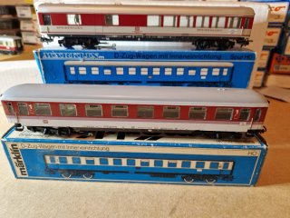 Marklin H0 Coppia Carrozze Passeggeri Intercity DB