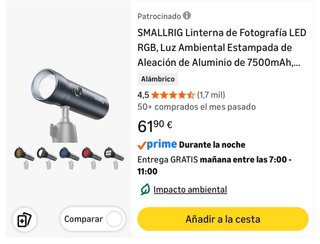 SmallRig RF10C Linterna Gobos Foto Video