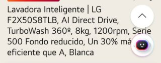 Lavadora LG F2X50S81