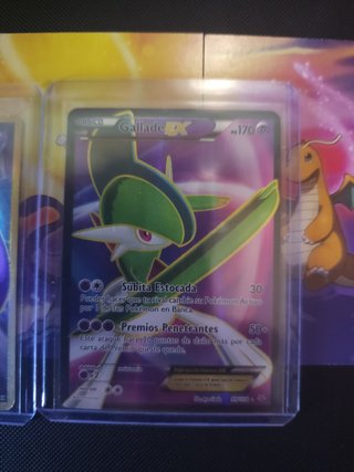Cartas Pokémon EX Mewtwo y Gallade Texturizadas