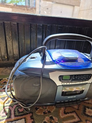 Grabadora Vintage Nicholson CD/Radio/Cassette Azul