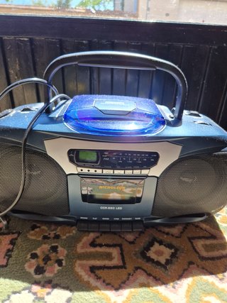 Grabadora Vintage Nicholson CD/Radio/Cassette Azul