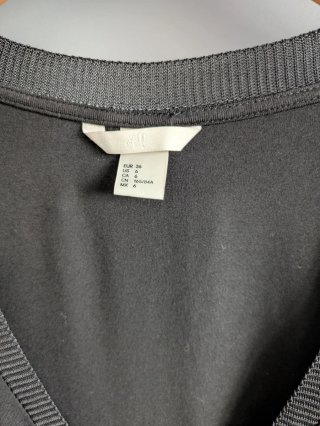 Talla S/M H&M - Vestido Negro Recto