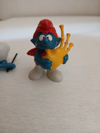 Set 2 Puffi con strumenti musicali
