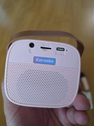 Máquina Karaoke Ankuka Rosa con Micrófono
