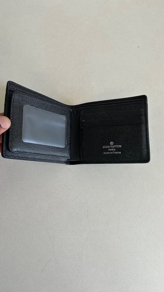 Billetera Louis Vuitton Negra Flores