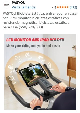 Bicicleta Estática PASYOU S50