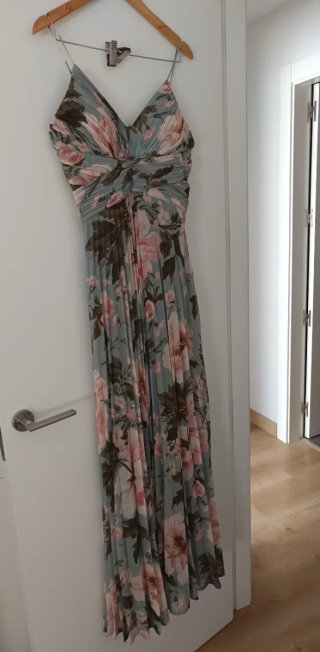 Vestido largo floral tirantes