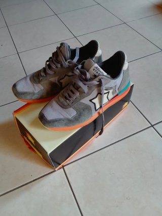 Atlantic Stars Sneakers Uomo Grigio Arancione