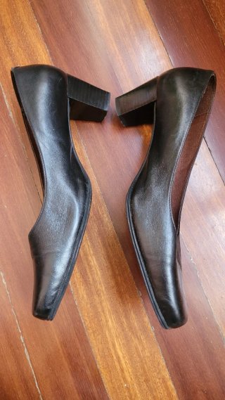 Zapatos Pitillos Tacón Talla 39 Negros
