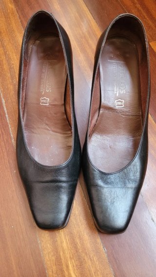 Zapatos Pitillos Tacón Talla 39 Negros
