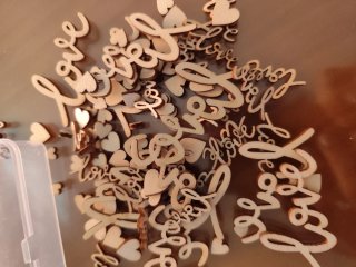 NUEVO Letras de madera decorativas.