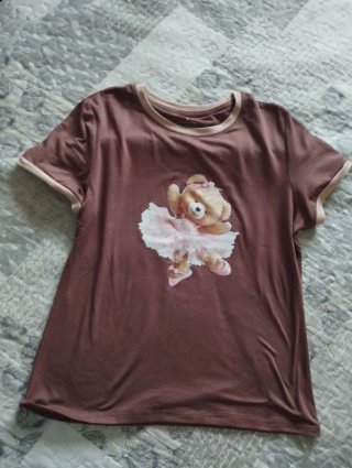 Camiseta T-Shirt Talla L Oso Bailarina