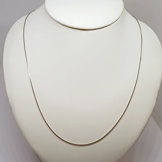 Cadena Oro Blanco 18k Fina Lisa