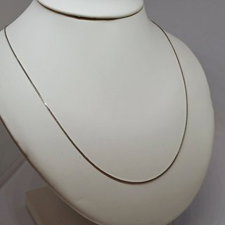 Cadena Oro Blanco 18k Fina Lisa
