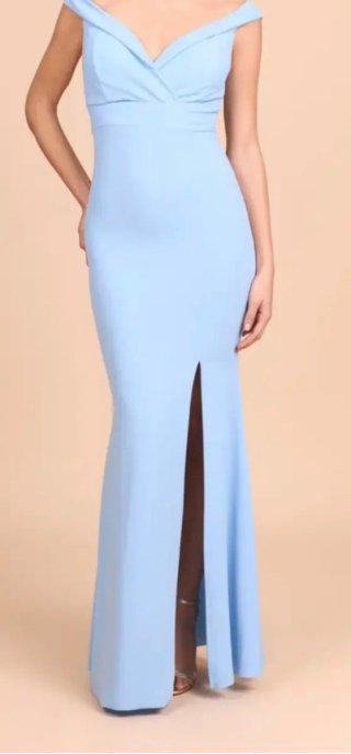 Vestido fiesta largo azul Voggin Talla XS