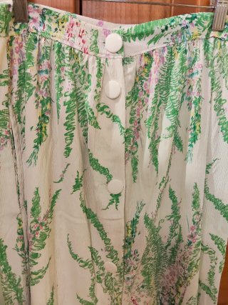 Falda bambula floral mujer