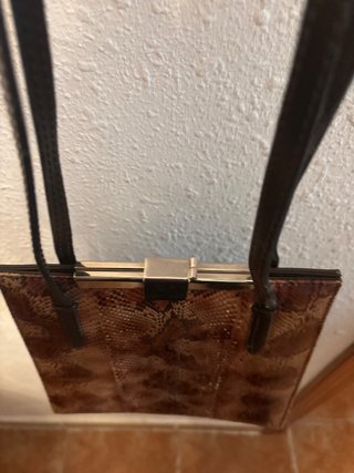 Bolso vintage piel pitón