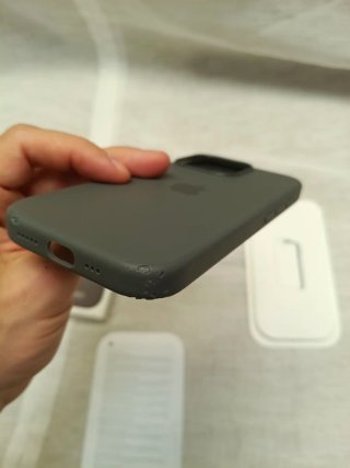 Funda Silicona MagSafe iPhone Apple Gris