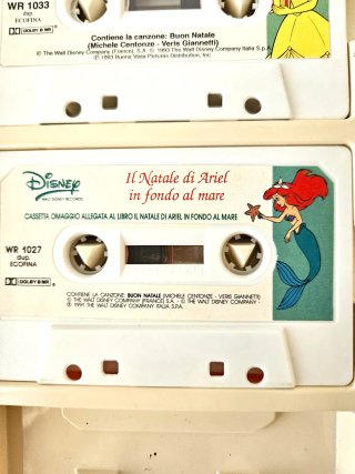 Confezione tre musicassette Disney di fiabe sonore