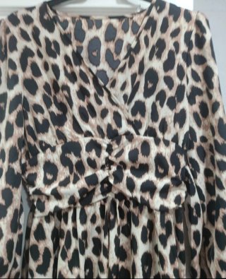 Vestido estampado leopardo