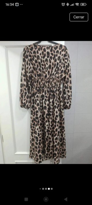 Vestido estampado leopardo