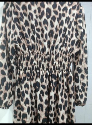 Vestido estampado leopardo