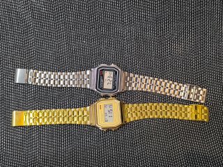 Reloj tipo Casio dorado y  Plata 2x1 oferta