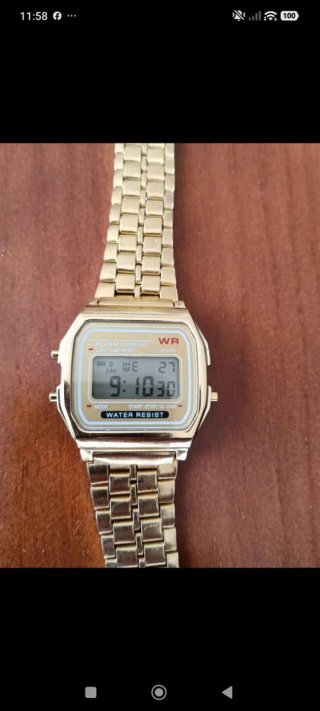 Reloj tipo Casio dorado y  Plata 2x1 oferta