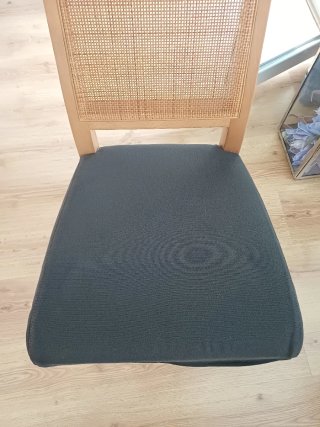 Conjunto 7 Sillas Comedor Madera y Ratán
