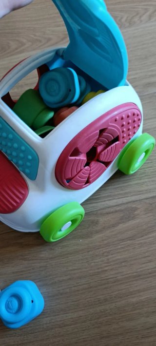 Coche de juguete para bebé con bloques-Soft Clemmy