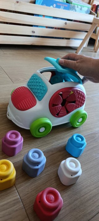 Coche de juguete para bebé con bloques-Soft Clemmy