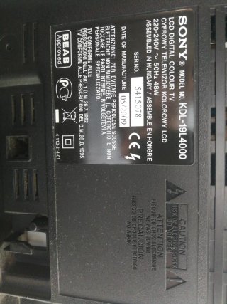 Sony Bravia Tele-monitor Negro