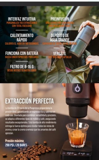 WACACO Pixa Cafetera Eléctrica Portátil