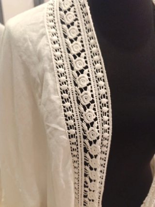 Kimono Verano Blanco Encaje
