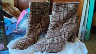 Botines de cuadros T.38
