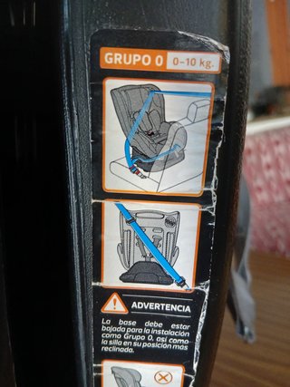 Silla de coche bebé 0-10kg