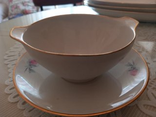 Vajilla Porcelana Vintage Porzelanit 55 Piezas