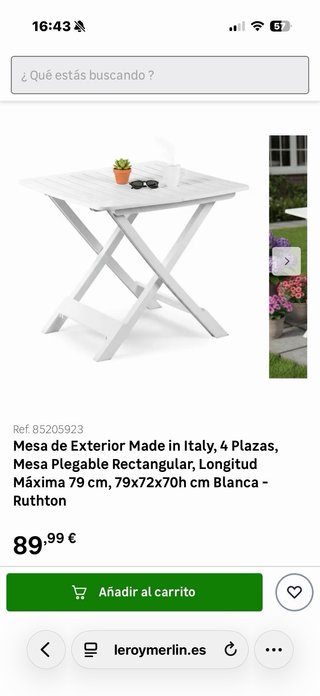 Tavolo pieghevole bianco in plastica