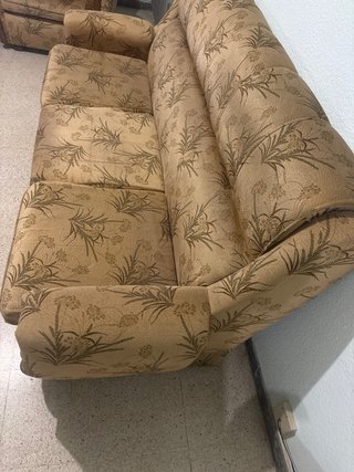 Sofá 3 plazas y 2 sillones 1 plaza retro