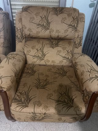 Sofá 3 plazas y 2 sillones 1 plaza retro
