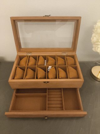 Scatola porta orologi in legno